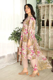 Printed Slub Khaddar Unstitched Suit  (DU0410)