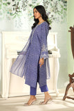 3 Piece Blue Embroidered Suit (DU0423)