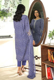 3 Piece Blue Embroidered Suit (DU0423)