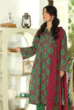 3 Piece Green Printed Suit (DU0427)