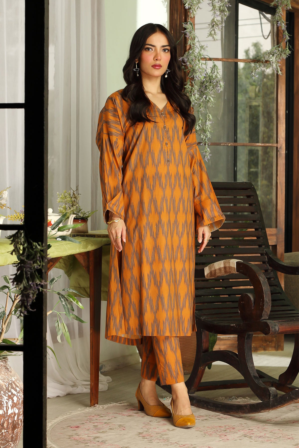 2 Piece Cotton Unstitched Suit  (DU0402)