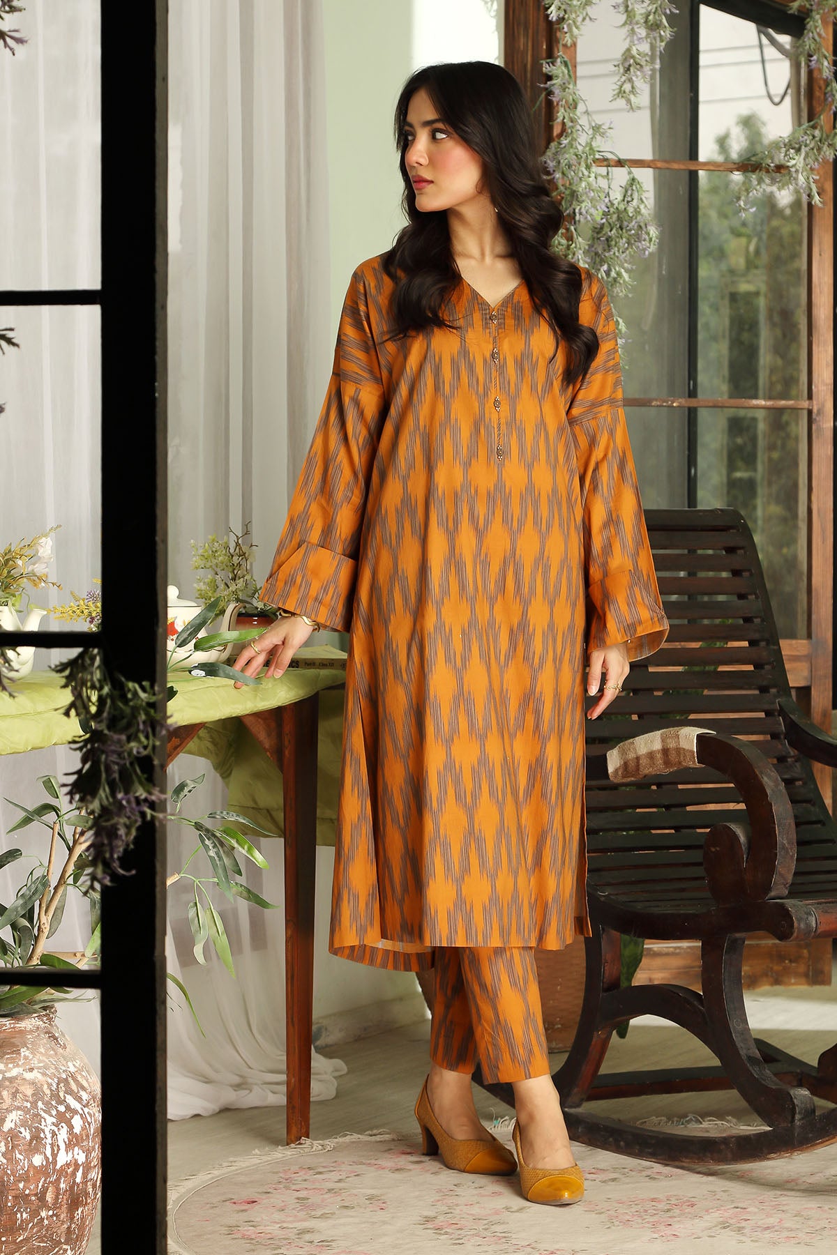 2 Piece Cotton Unstitched Suit  (DU0402)