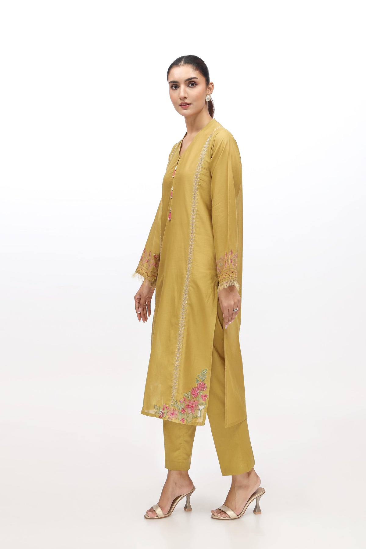 2 Piece Lawn Solid Suit (HB1187)