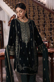 3 Piece Velvet Embroidered Suit (AV0029)