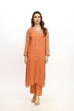 2 Piece  Chiffon Embroidered Suit (AA5425)