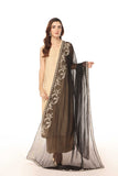 1 Piece Pak Chiffon Embroidered Dupatta (AA5437)