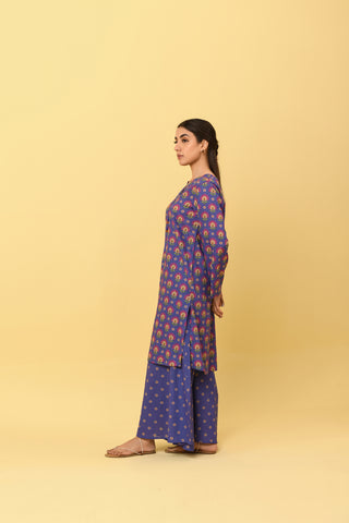 2 Piece Unstitched Printed Lawn Suit (DU0437)