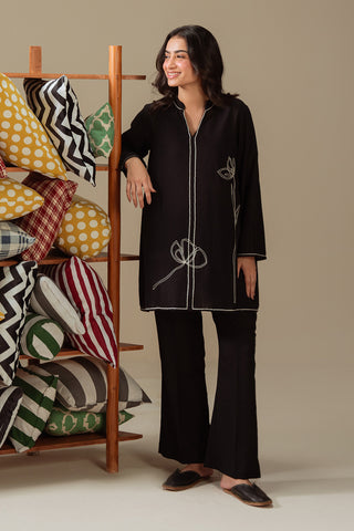 2 Piece Lawn Karandi Suit  (BZ0097)