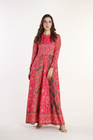 1 Piece  Raw Silk Printed Shirt (AS0449)