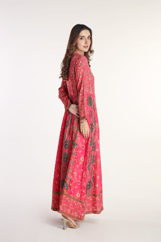 1 Piece  Raw Silk Printed Shirt (AS0449)