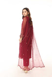 3 Piece Chiffon Embroidered Suit (AS0462)