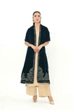 1 Piece Velvet Embroidered Stole (AV0016)