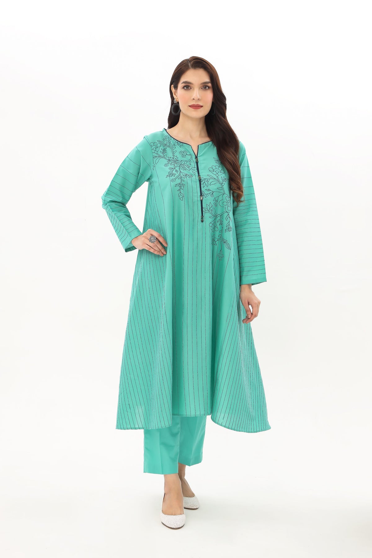 2 Piece Lawn Embroidered Suit (BA0106)