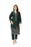 2 Piece Cotton Silk Embroidered Suit (BA0110)