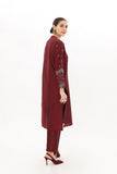 2 Piece Cotton Silk Staple Embroidered Suit (BA0125)