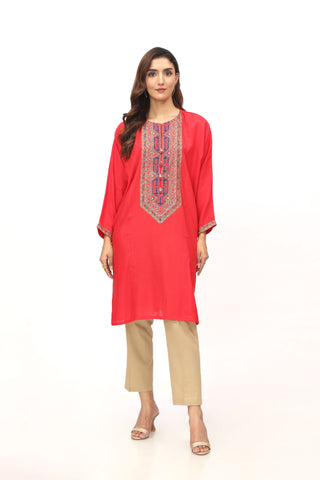 1 Piece Lawn Karandi Embroidered Shirt  (BB9909)