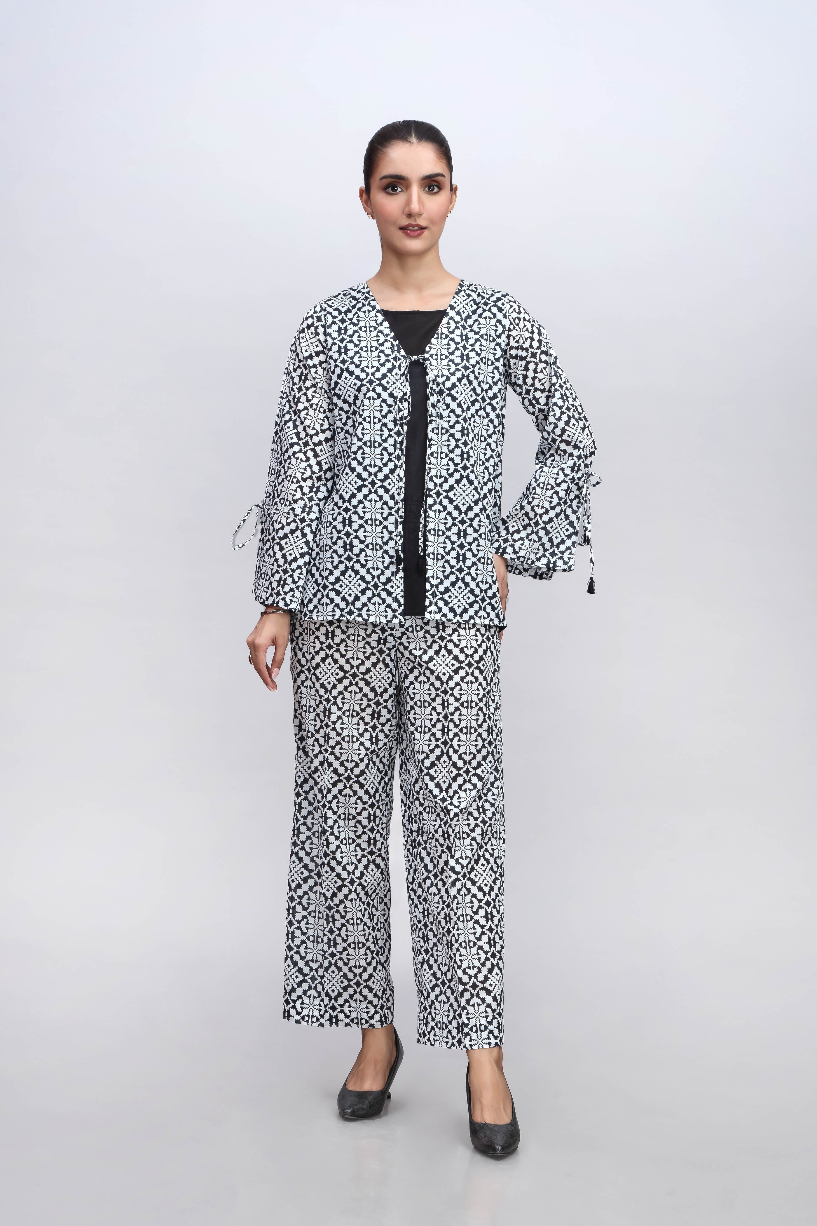 3 Piece Printed Lawn Printed Suit (BZ0054)