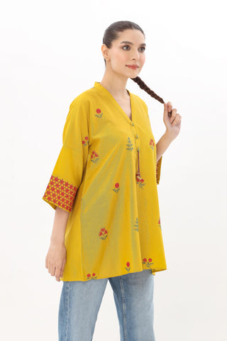 1 Piece Slub Khaddar Embroidered Shirt (BZ0108)