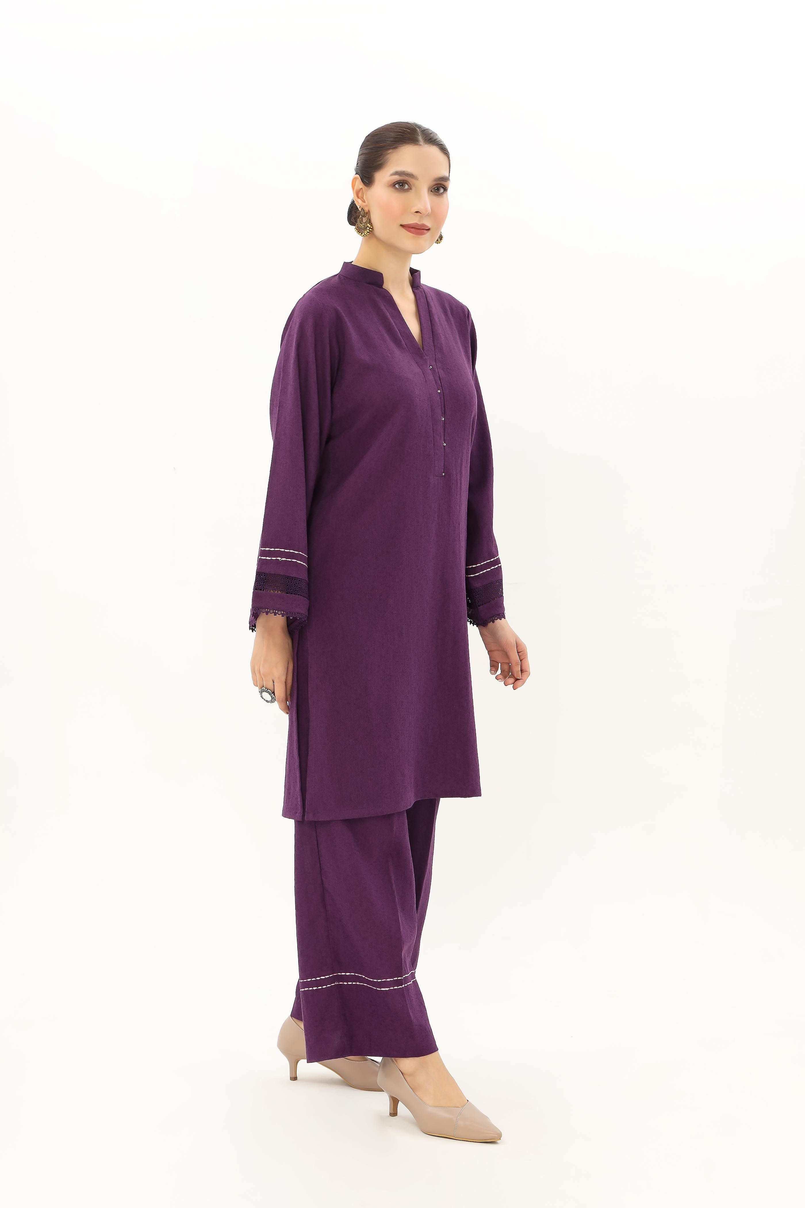 2 Piece Cotton Karandi Solid Suit (BZ0117)