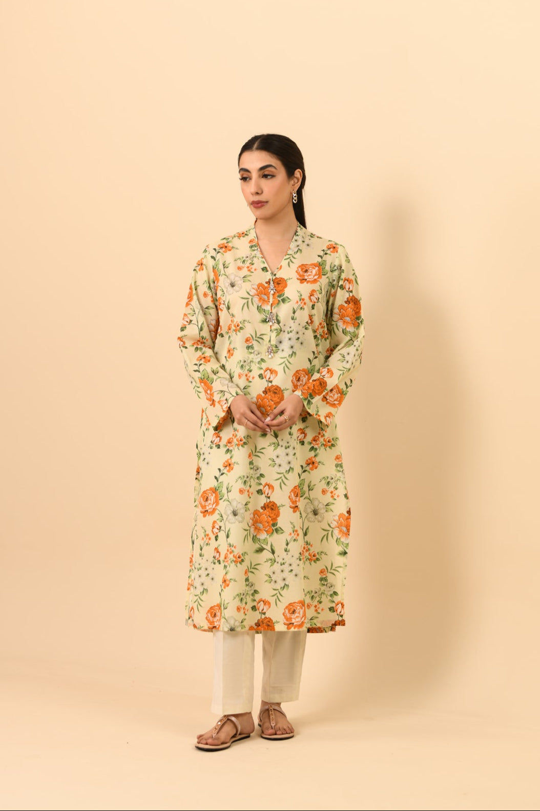 2 Piece Unstitched Printed Lawn Suit (UC0011)