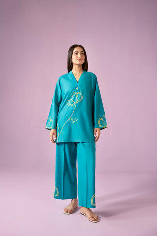 2 Piece Lawn Embroidered Suit (CF0124)