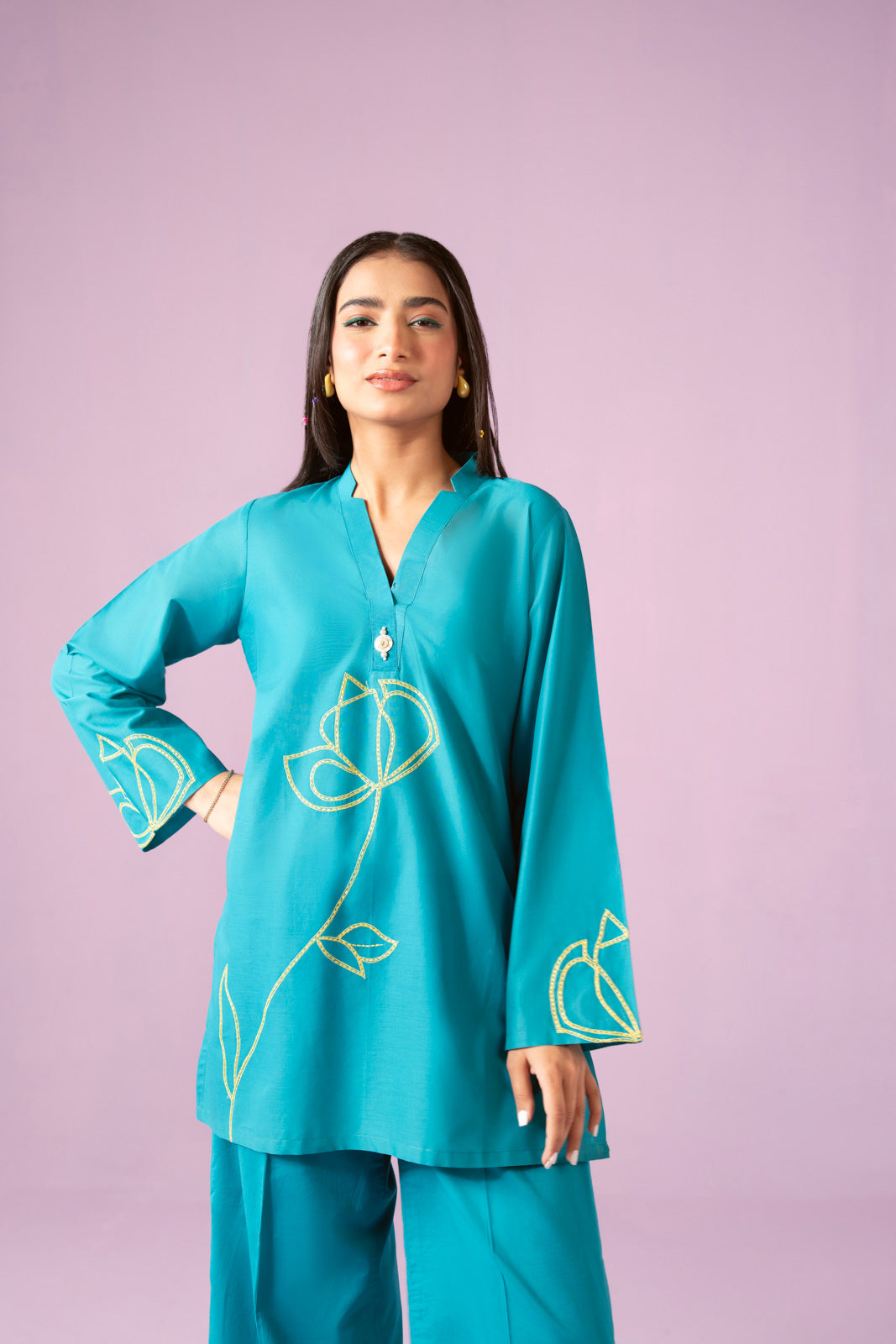 2 Piece Lawn Embroidered Suit (CF0124)