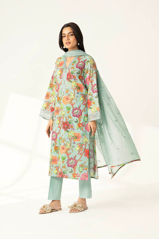 3 Piece Printed Lawn Embroidered Suit (CP0032)