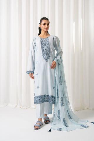 3 Piece Lawn Embroidered Suit (CS0061)