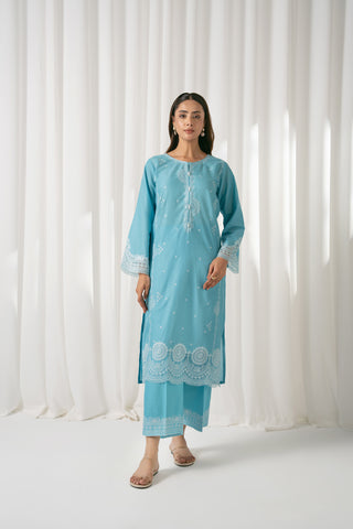 2 Piece Lawn Embroidered Suit (CS0062)