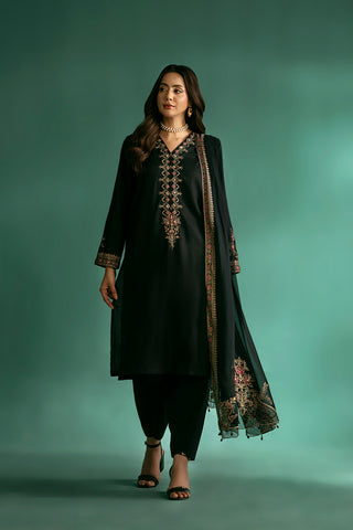 3 Piece Net Embroidered Suit (CS0072)