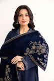 1 Piece Blue Embroidered Stole (AV0037)