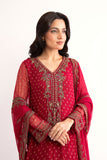 2 Piece Deep Pink Embroidered Suit (AP0049)