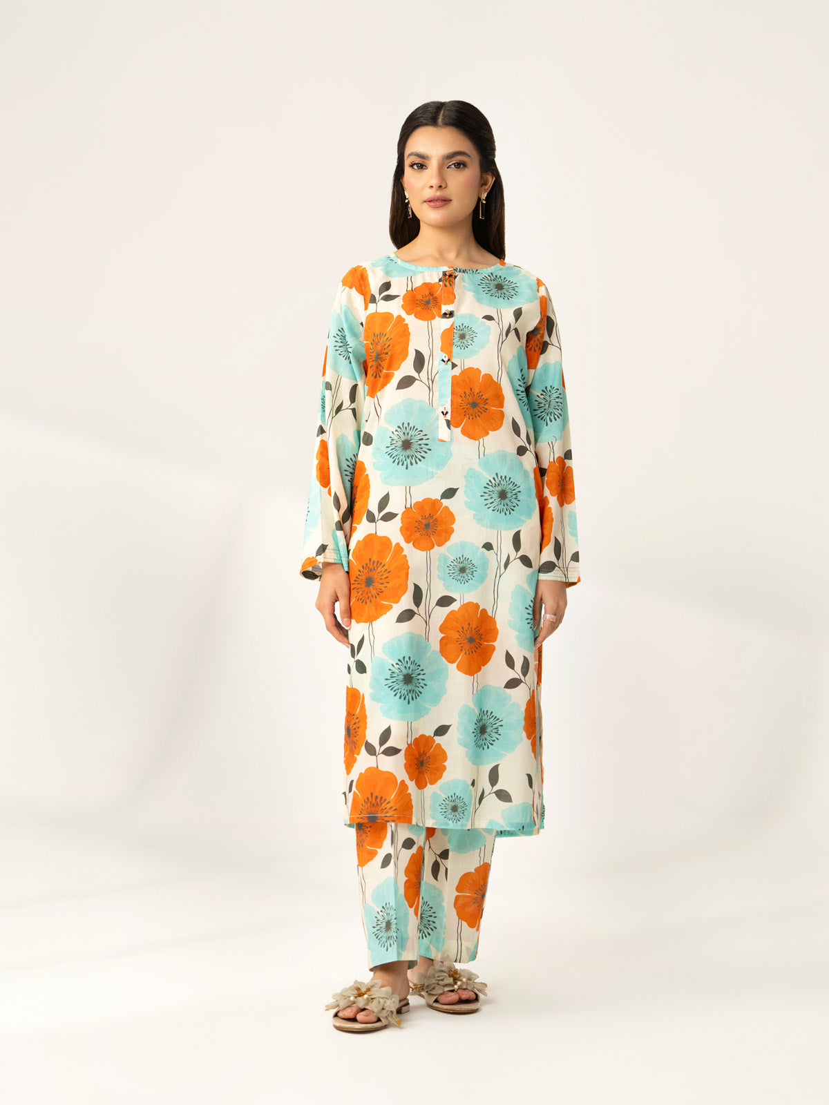 2 Piece Printed Lawn Printed Suit (PD1333)