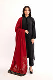 1 Piece Maroon Embroidered Shawl (AA5453)