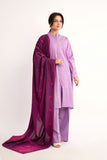 1 Piece Purple Embroidered Shawl (BS0041)