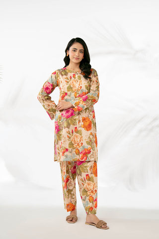 2 Piece Printed Lawn Printed Suit (PD1342)