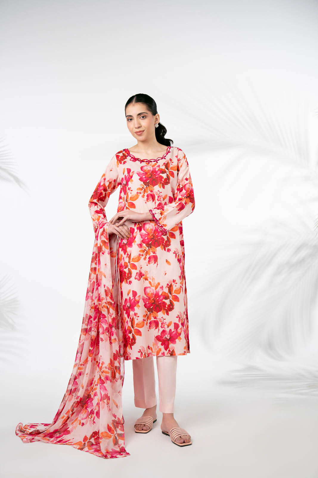 3 Piece Printed Lawn Printed Suit (PD1359)