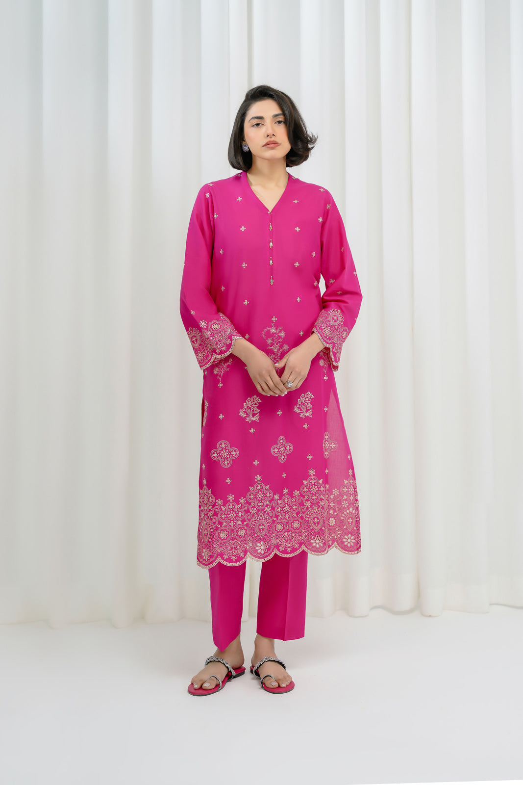 2 Piece Lawn Embroidered Suit (BA0140)