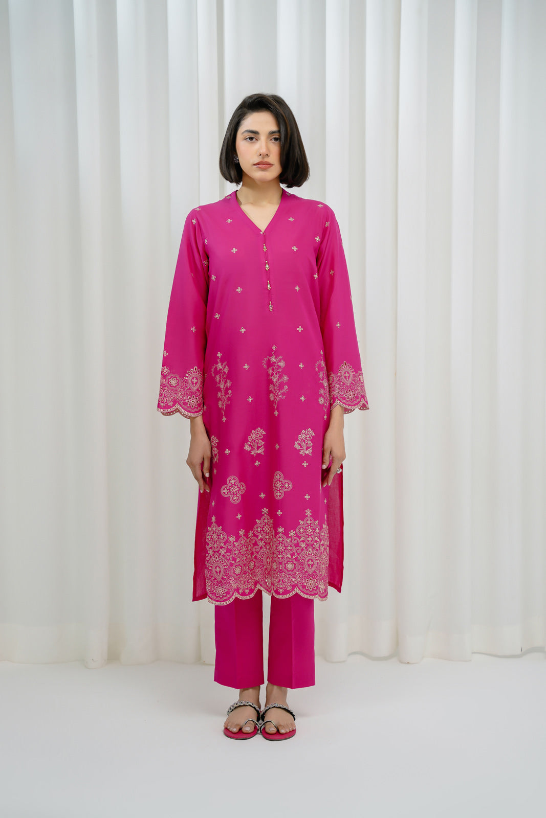 2 Piece Lawn Embroidered Suit (BA0140)