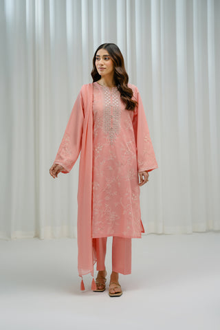 3 Piece Lawn Embroidered Suit (BA0157)