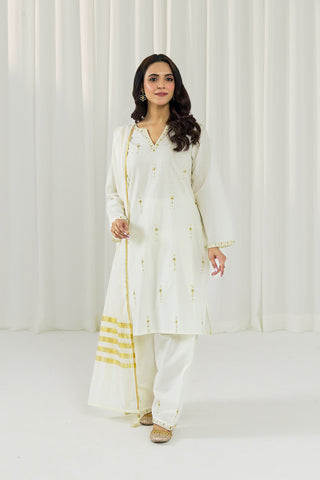 3 Piece Lawn Embroidered Suit (CS0014)