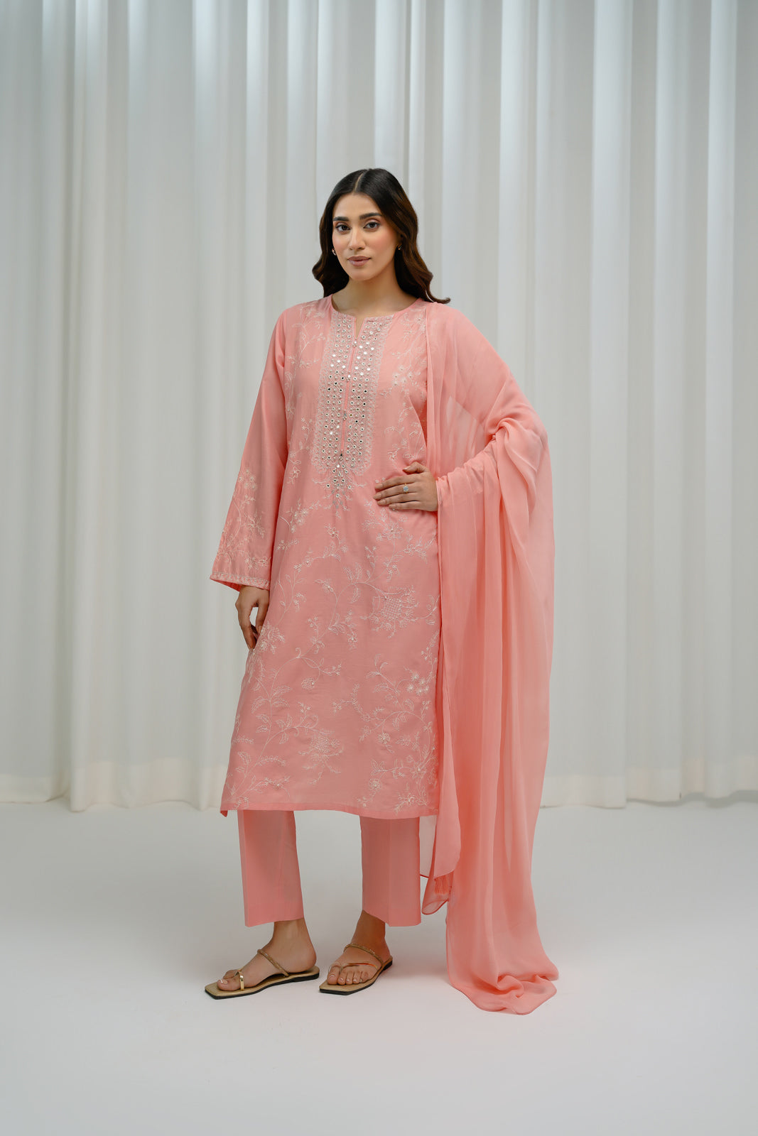 3 Piece Lawn Embroidered Suit (BA0157)