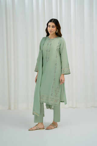 3 Piece Lawn Embroidered Suit (CS0026)