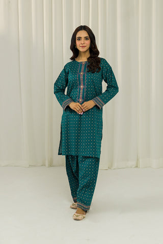 2 Piece Printed Lawn Embroidered Suit (CS0022)