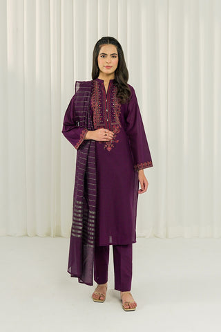 3 Piece Lawn Embroidered Suit (CS0006)