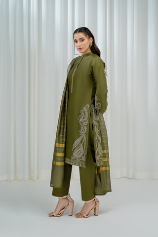 3 Piece Lawn Embroidered Suit (CS0004)