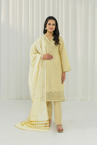 3 Piece Lawn Embroidered Suit (CS0044)