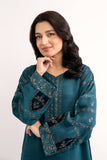 2 Piece Teal Embroidered Suit (AS0477)