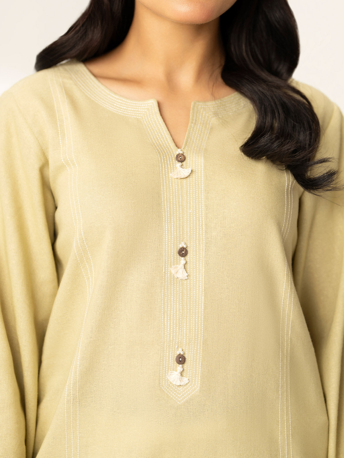 1 Piece Cotton Karandi Solid Shirt (HB1259)