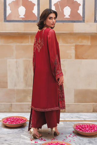 3 Piece Chiffon Embroidered Unstitched Suit (AU0014)